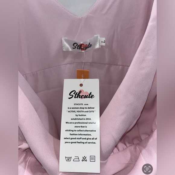 Pink Sleeveless Ruffle Dress - Picture 3 of 4